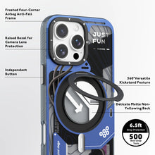 Load image into Gallery viewer, Youngkit Cyberpunk 360° Spin Magnetic Stand Case for iPhone 16 Pro Max
