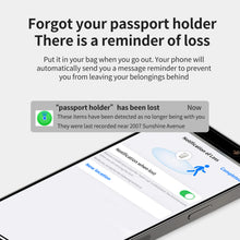Load image into Gallery viewer, MicFlip Smart Anti-Loss Find My Travel Passport Holder - Black

