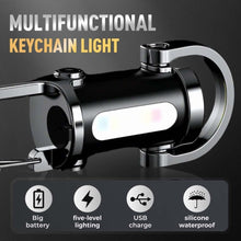 Load image into Gallery viewer, Mini Keychain Rechargeable Waterproof Flashlight
