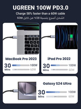 Load image into Gallery viewer, UGREEN USB-C 2-in-1 Cable 1.5M

