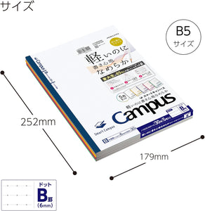 Kokuyo Campus Notebook Smart Campus Size B5 6mm Dotted Rule 30 Sheets