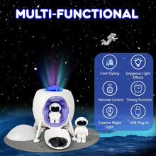 Load image into Gallery viewer, Astronaut Lander Indoor Galaxy Projector | Spacecraft Ceiling Projector Light with Remote Control | 2 Astronaut Toys Decoration
