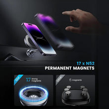 Load image into Gallery viewer, BRAVE BHL-52 MagSafe CarDashboard Phone Holder - 360° Rotatable, Universal Car Mount - Black
