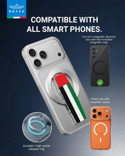 Load image into Gallery viewer, Brave UAE Flag Grip 3 in 1 Magnetic Grip &amp; Kickstand
