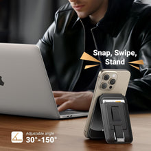 Load image into Gallery viewer, UGREEN Magnetic MagSafe Wallet with Stand and Grip - Black
