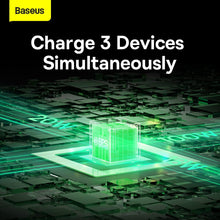 Load image into Gallery viewer, Baseus Traction Series Retractable 3-In-1 Fast Charging Cable 100W (Fast Charging Easy To Store 360° Rotation Easy To Stick On) - Black
