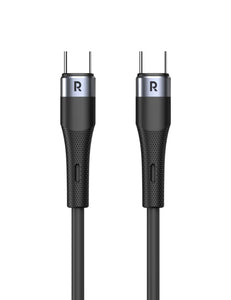 RAVPOWER Charge & Sync 60W Silicone USB-C to USB-C Cable 1.2M