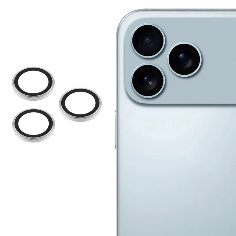X-Level iPhone 17 Pro 6.3 & iPhone 17 Pro Max 6.9 AR-Spotlight Camera Lens Protector - Silver