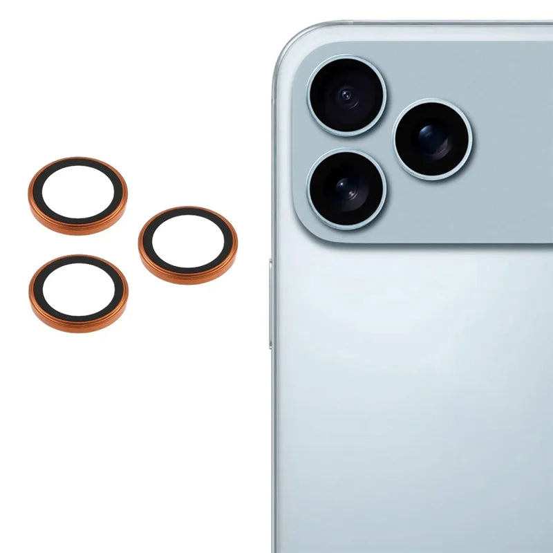 X-Level iPhone 17 Pro 6.3 & iPhone 17 Pro Max 6.9 AR-Spotlight Camera Lens Protector - Orange