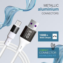 Load image into Gallery viewer, ERD 67W USB-A to USB-C Fast Charging Cable 1M - White
