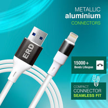 Load image into Gallery viewer, ERD 25W USB-A to Lightning Fast Charging Cable 1M - White
