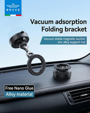 Load image into Gallery viewer, BRAVE Vacuum Suction Magnetic Car Mount Switchable Suction Strong Magnets Foldable Multi-Angle Holder for iPhone &amp; Smartphones
