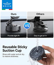 Load image into Gallery viewer, BRAVE Vacuum Suction Magnetic Car Mount Switchable Suction Strong Magnets Foldable Multi-Angle Holder for iPhone &amp; Smartphones

