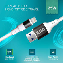Load image into Gallery viewer, ERD 25W USB-A to Lightning Fast Charging Cable 1M - White
