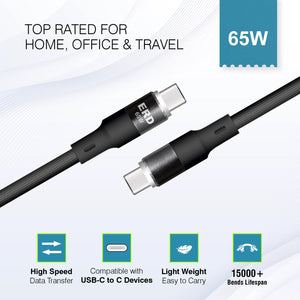 ERD USB-C To USB-C Metal Data Cable