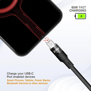 ERD USB-C To USB-C Metal Data Cable