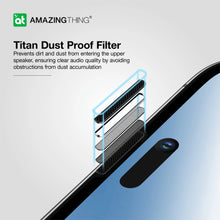 Load image into Gallery viewer, Amazingthing 3D fully cover  for iPhone (15 PRO MAX / 2023) w/ Dust Filter - Clear
