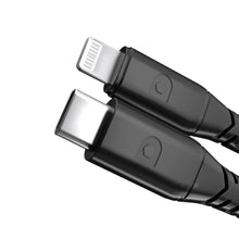 Load image into Gallery viewer, Decrypt USB-C to Lightning Braided Cable 1m - Black
