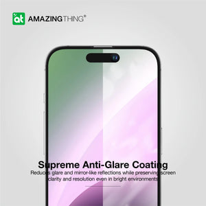 Amazingthing 3D fully cover Radix Glass for iPhone (15 PRO MAX / 2023) - Privacy