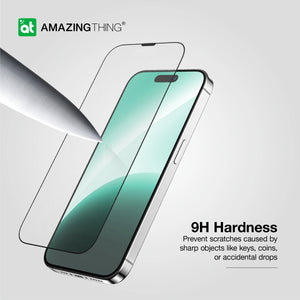 Amazingthing 3D fully cover  for iPhone (15 Pro/ 2023) w/ Dust Filter - Matte