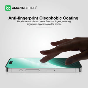 Amazingthing 3D fully cover  for iPhone (15 Pro/ 2023) w/ Dust Filter - Matte