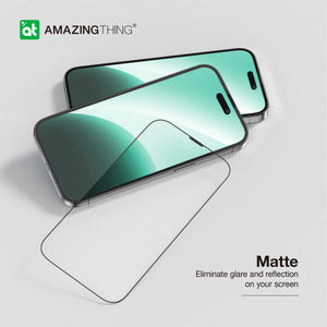 Amazingthing 3D fully cover  for iPhone (15 Pro/ 2023) w/ Dust Filter - Matte