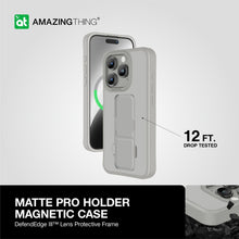 Load image into Gallery viewer, AT Matte Pro Magsafe Drop proof Case for iPhone 15 Pro - Grey
