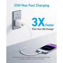 Load image into Gallery viewer, Anker 323 Charger w/ 310 usb-c to lightning (33W 3ft)-White
