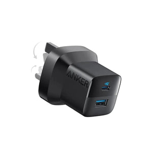 Anker 323 Charger w/ 310 usb-c to Usb Cable  (33W 3ft) Black