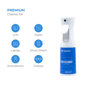 Blupebble Tech Cleaner Spray 200ml w/ Alcantara Cloth