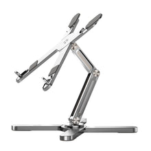 Load image into Gallery viewer, BLUPEBBLE DOUBLE-X ADJUSTABLE AND FOLDABLE ALUMINIUM ALLOY LAPTOP STAND (11 TO 17 INCH)
