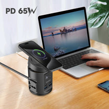 Load image into Gallery viewer, BLUPEBBLE MAGPOD HUB USB-C POWER DELIVERY AND USB-A QC3.0 65W BLACK
