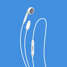 Load image into Gallery viewer, BLUPEBBLE MONO STEREO EARPHONE WITH TYPE-C CONNECTOR 1.2 METER WHITE
