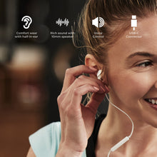 Load image into Gallery viewer, BLUPEBBLE MONO STEREO EARPHONE WITH TYPE-C CONNECTOR 1.2 METER WHITE
