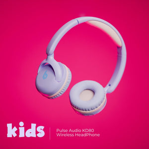 BLUPEBBLE KIDS PULSE AUDIO KD80 WIRELESS HEADPHONE- PURPLE