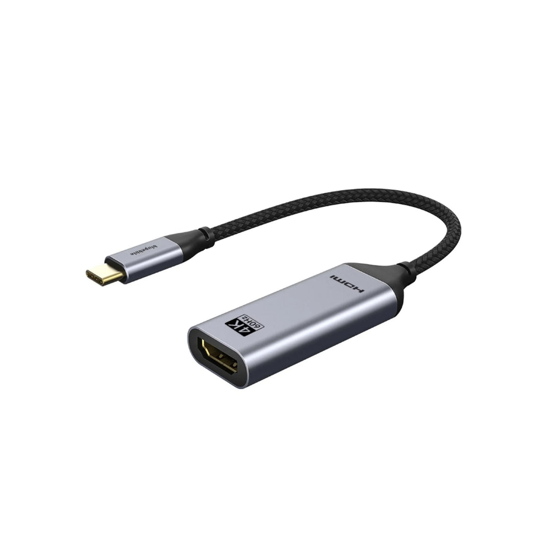 Blupebble USB TYPE C TO display port  Adapter (0.2 meter) - Gray