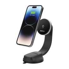 Load image into Gallery viewer, Momax Q.Mag Mount 5 15W magnetic wireless charging car mount (Suction cup mount)
