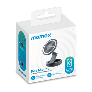 MOMAX PAC MOUNT MULTI-USE MAGNETIC CAR MOUNT- Black
