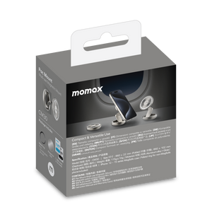 MOMAX PAC MOUNT MULTI-USE MAGNETIC CAR MOUNT- Titanium