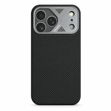 Load image into Gallery viewer, PUNKX Magnetic Protective Case for iPhone 17 Pro Max Shockproof Carbon Fiber Style Cover with Camera Lens Protection
