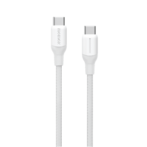 MOMAX 1-LINK FLOW 100W USB-C TO USB-C CABLE 2M-WHITE