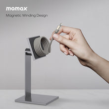 Load image into Gallery viewer, MOMAX ELITE MAG LINK 100W USB-C TO USB-C MAGNETIC CABLE 1M-TITANIUM
