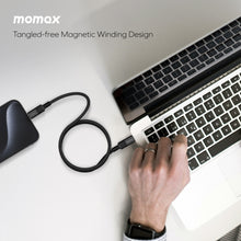 Load image into Gallery viewer, Momax Mag.Link Magnetic USB-C to Lightning Cable 60W 2M - Black
