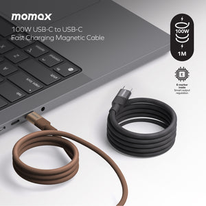 Momax Mag.Link Magnetic USB-C to Lightning Cable 60W 2M - Black