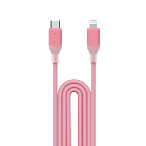 MOMAX 1-LINK FLOW 35W USB-C TO LIGHTNING CABLE 1.2M-PINK