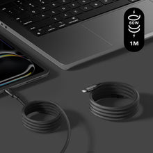 Load image into Gallery viewer, Momax Mag.Link Magnetic USB-C to Lightning Cable 60W 1M - Black
