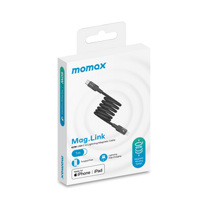 Momax Mag.Link Magnetic USB-C to Lightning Cable 60W 1M - Black