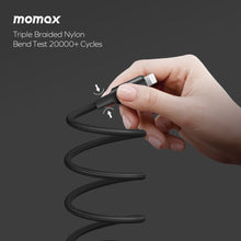 Load image into Gallery viewer, Momax Mag.Link Magnetic USB-C to Lightning Cable 60W 2M - Black
