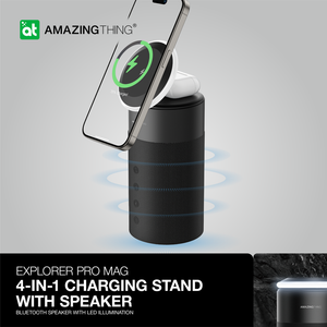 AT EXPLORER PRO MAG 4IN1 CHARGING STAND WITH SPEAKER