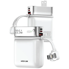 Load image into Gallery viewer, Green Lion Dyno 2-In-1 10000mAh Power Bank &amp; Adapter - White
